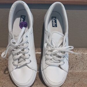 Keds White Low-Top Lace-Up Sneakers